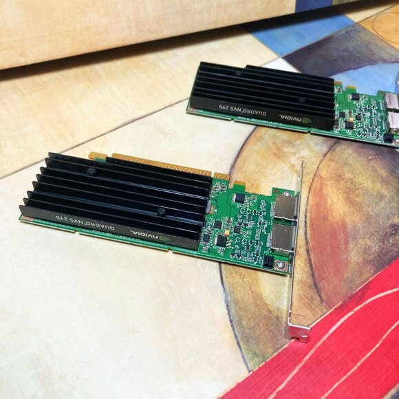 2-PACK NVIDIA QUADRO NVS 295 DDR3 DUAL PORT VIDEO CARDS DP/N 0X175K - Picture 4 of 7
